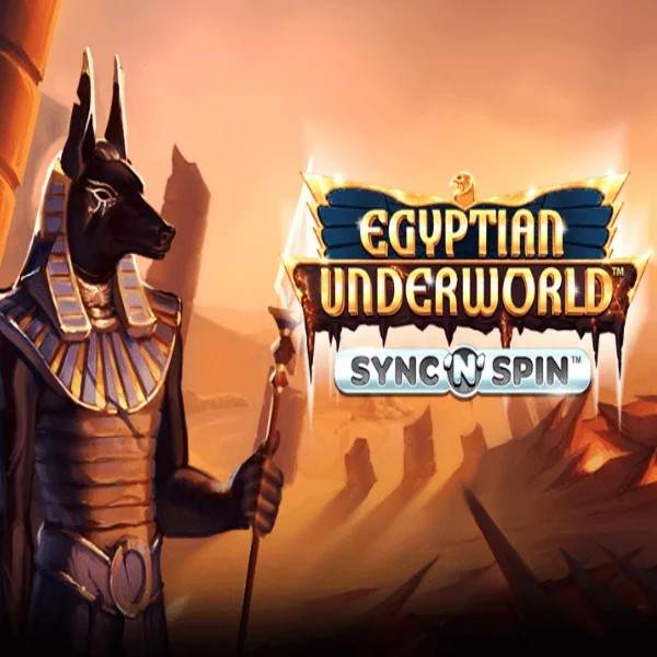 Egyptian Underworld slot logo by Greentube at SkyHills Casino