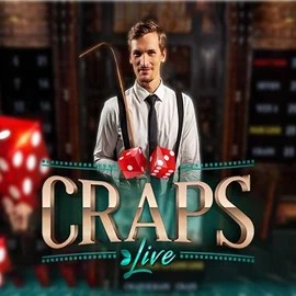 Official Live Casino logo: Live Craps by Evolution at SkyHills Casino