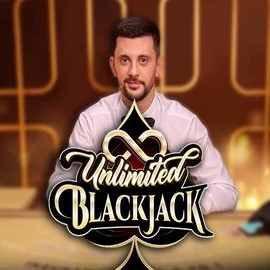 Unlimited Blackjack slot visual from Ezugi available on skyhillsonlinecasino.com
